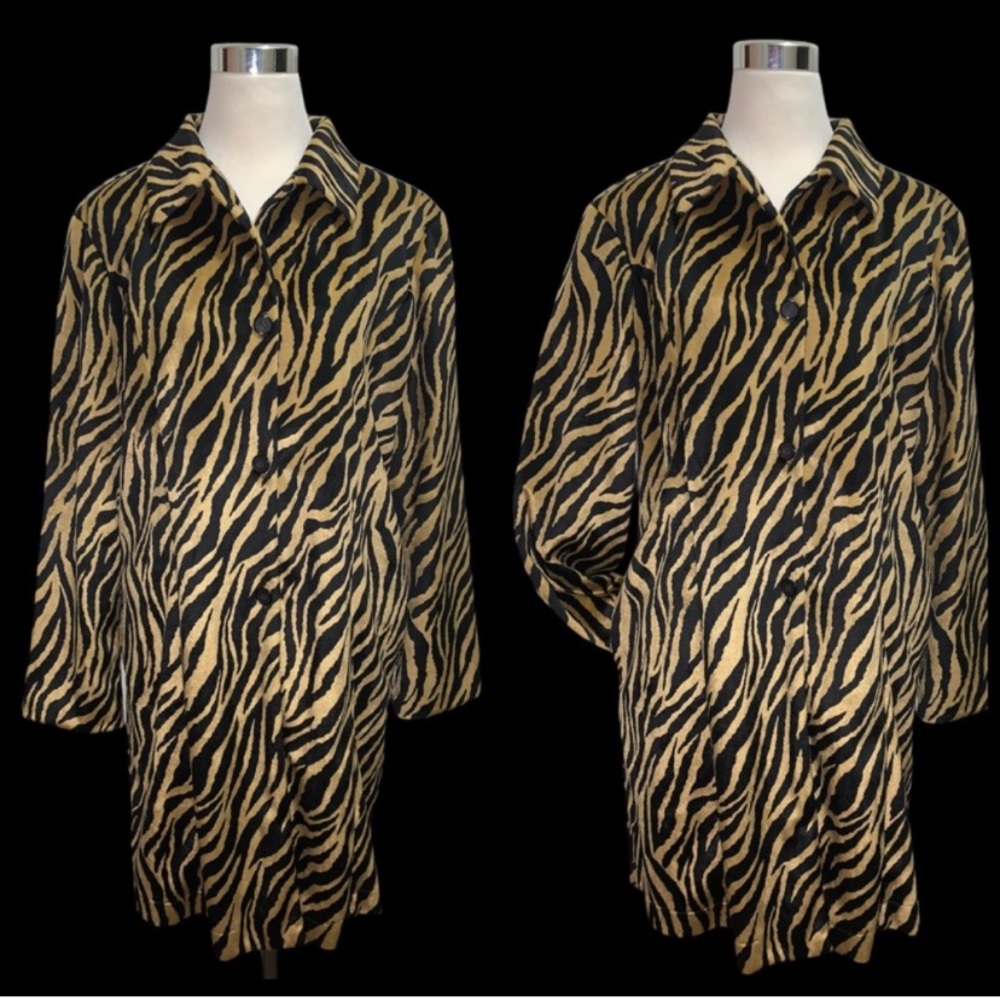 Zebra Print Transitional Coat - image 5